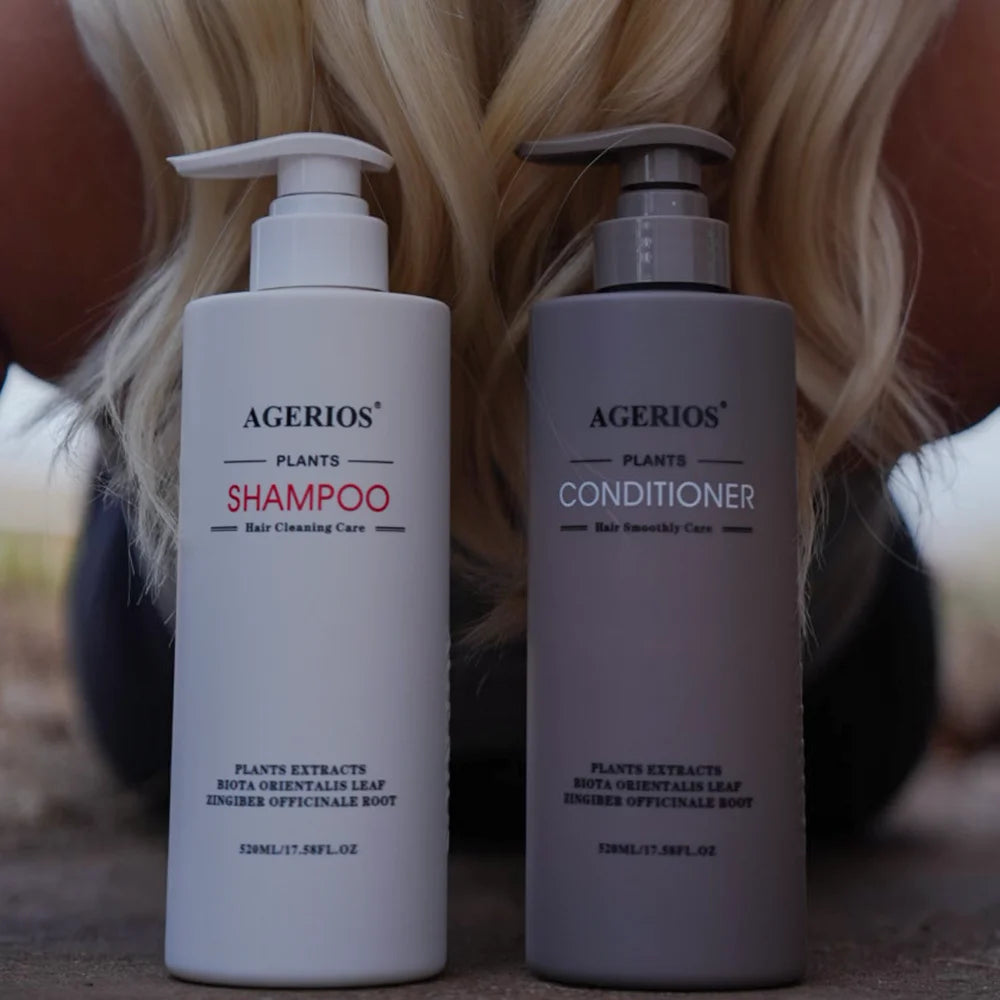 AGERIOS 520ml Hair Growth Shampoo & Conditioner Anti-Hair Loss & Anti-Dandruff Herbal Hair Mask Hot Selling