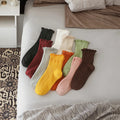 Women's Cotton Crew Socks New Arrival Short Socks for Spring Autumn Multiple Colors Warm Fungus Lace for Girls