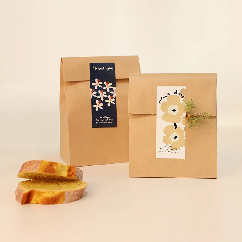 Custom logo Labels Paper Bag Packaging Labels Mailing Bags Sealing Stickers Printing Name Printing Stickers for Decorating