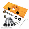 15mm-35mm Cup Style Hinge Jig Boring Hole Drill Guide Forstner Door Hole Template Wood Cutter Carpenter Woodworking Tools