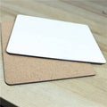 MDFSUB Wooden Rectangular Placemat 19x23cm Sublimation Wood for Heat Press Cork Back Table Mats & Pads
