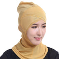 Hot Selling Plain Color Muslim Inner Hijab Islamic Tube Caps Fashion Women Lace Hijab Caps for Muslim Lady