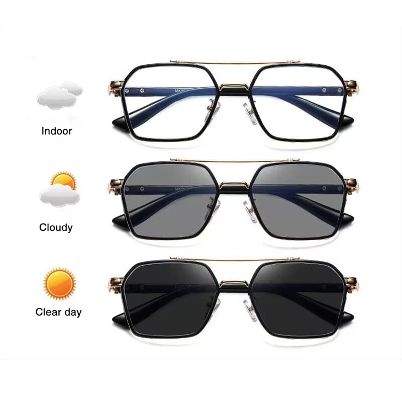 0039 New Irregular Tr90 Frame Anti-blue Glasses Photochromic Polarized Sunglasses