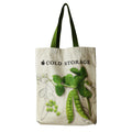 Promotion Custom Natural Durable 100% Cotton Canvas Plant Pattern Shopping Tote Bag with Logo Silkscreen Printed