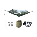 Lightweight Portable 2-Person Polyester Mosquito Hammock with Carabiner and Climbing Rope for Summer Camping & Hiking