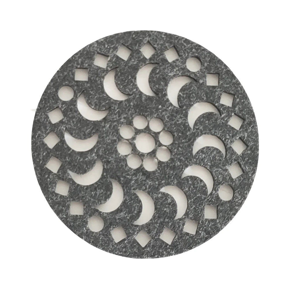Customized  Laser Specific Shape Set Coasters  Absorbent Felt Drink Coasters Mat