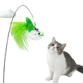 Eco-Friendly Interactive Cat Toy Bird Plush Wand with PVC & Stainless Steel Made in Zhejiang for Cats