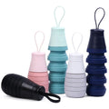 Eco-Friendly Collapsible Food Grade Silicone Water Bottle 500ml for Outdoor Sports & Gym Use Unisex Design