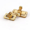 For E6-16 Gold Turn Twist Lock Alloy Closure Hardware Accessories Square Shape Slub Design Handbag Lock China