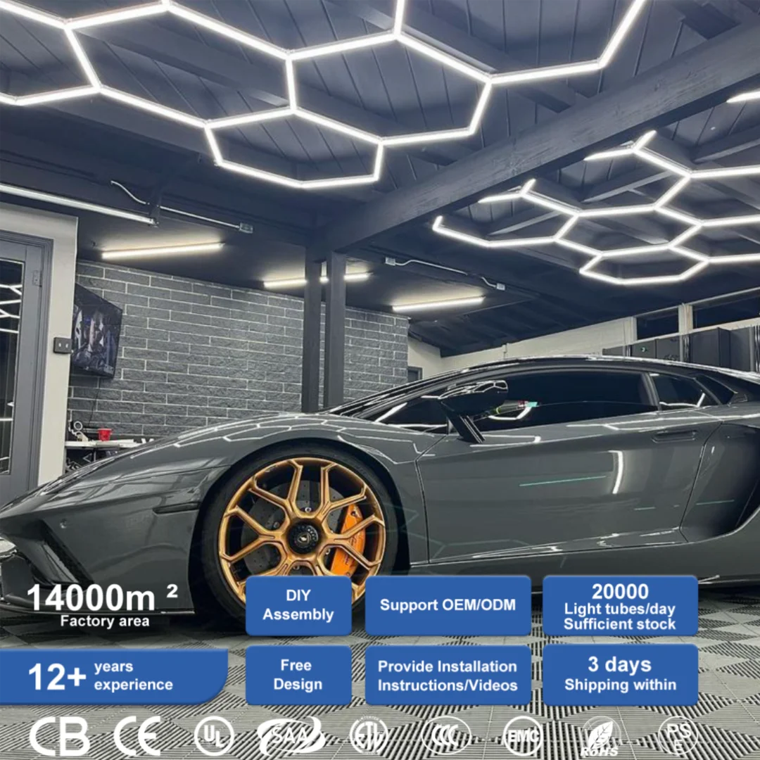Competitive High Bay Lights Hexagon Lighting Garage Lamp Honeycomb Led Factory Light