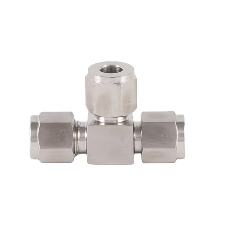 Forged Stainless Steel Dual Ferrules Type Tube Union Tees