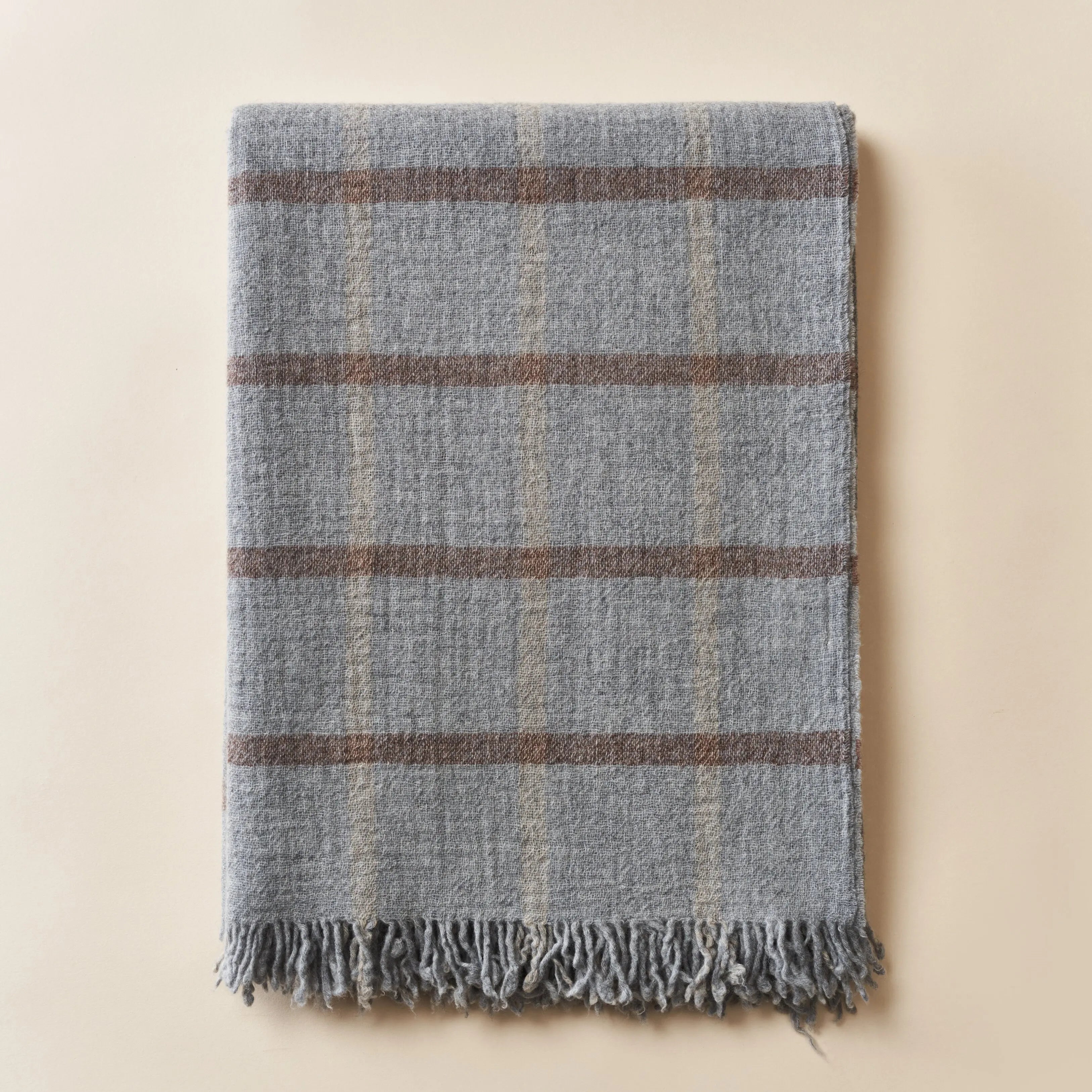 New Style Eco-Friendly Italian Style Merino Wool Blanket Double-Sided Yarn Woven 100% Australian Wool Throw Shawl for Winter