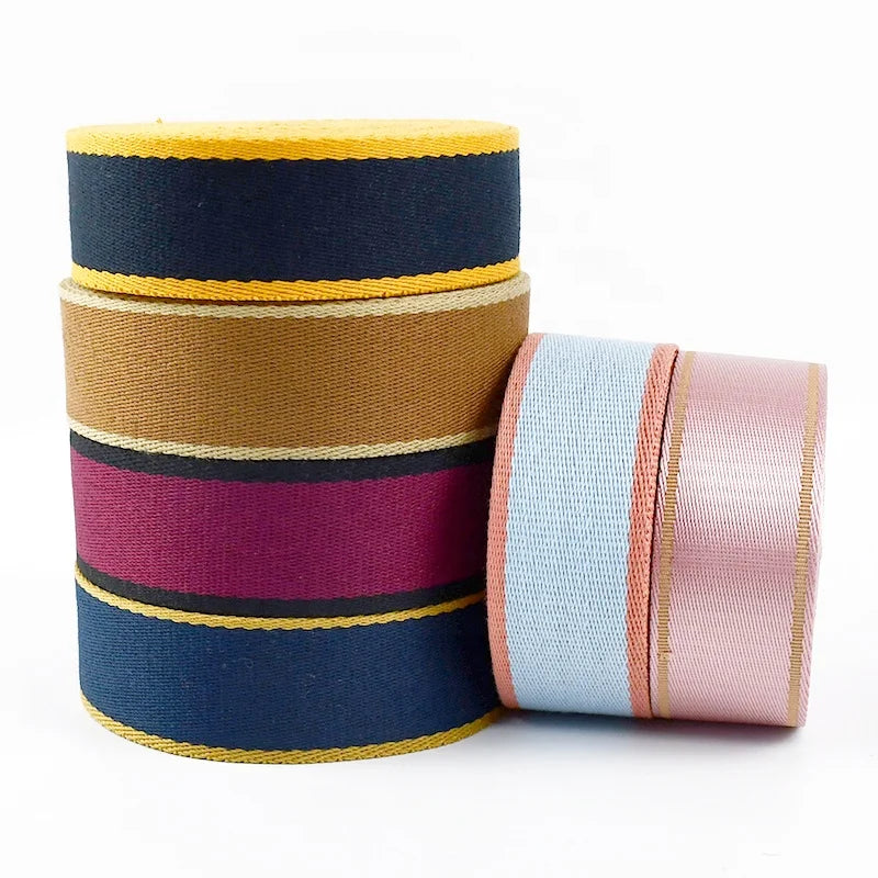 Meetee RD055 38mm Clothing Bag Accessories High-quality DIY Hair Handmade Materials Multi-color Polyester Cotton Webbing