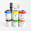Monday to Sunday of the Week Color Coding Round Self-adhesive Stickers Glossy Finish for Supermarket Catering and Hotel