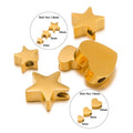 Stainless Steel Star Spacer Bead Heart Star Charm Pendant Jewelry Findings for DIY Bracelet Jewelry Making Supplies Accessories