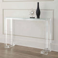 Factory Price Modern Acrylic Transparent Living Room Console Desk Long Easy Clean Storage MegaBDM