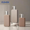 250ml 350ml 500ml Square Shampoo Bottle Empty Plastic Lotion and Shower Gel Bottles PE Bottles Packaging for Conditioner MegaBDM