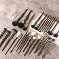 Professional Multi-Brush Animal Hair Makeup Brush Set Soft Goat Synthetic Hair Eye Shadow Blusher Contour Cosmetic Blending Wood