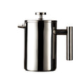 Premium Double Wall Insulated Stainless Steel French Press Coffee Maker Includes Accessory Lid