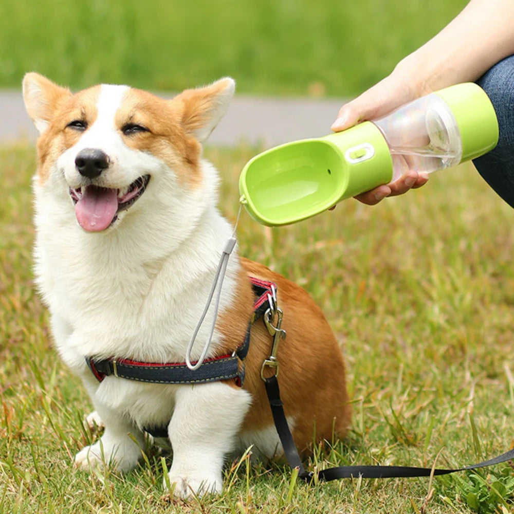 Eco Friendly Private Label Travel Portable Dog Water Bottle Food Feeder Drinker