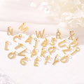 Fashion Dainty 26 Letters 14K Gold Plated A-Z Alphabet Letters Initial Necklace Pendant Charms Jewelry Making