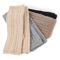 Winter Warm Accessories Women Knitted Pure Cashmere Gloves Mitten Fashion Fingerless Long Gloves Screen Touch