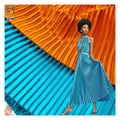 Cheap 4810 Polyester Matte Dull Pleated Satin Fabric 150gsm 7mm Size Pleated Accordion Satin Fabric Straightening Measurement