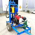2024 New Arrived Wheels Type Max 150m Deep Well Drilling Machine 22HP Hydraulic Ground Bore Well Drilling Rig Machine
