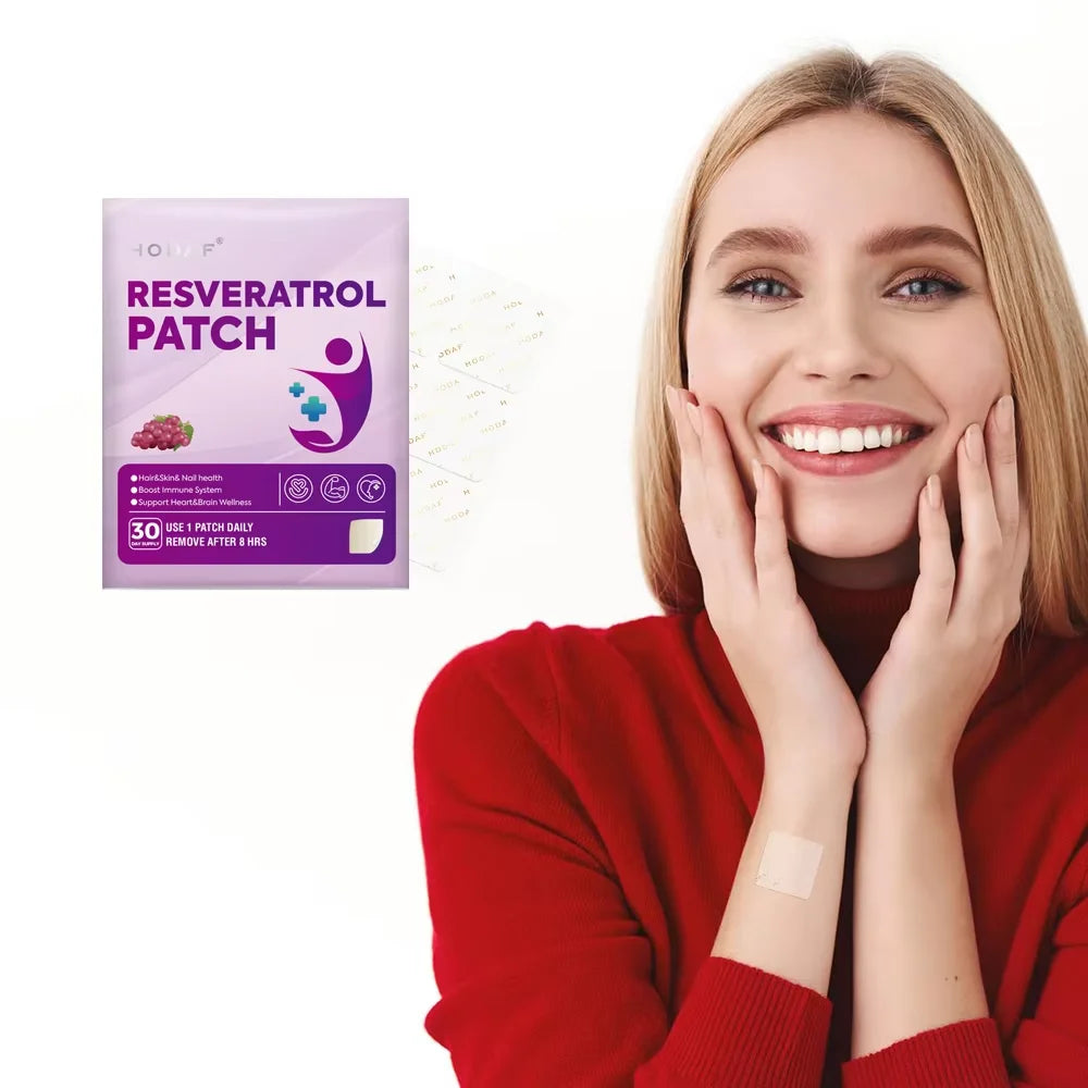 Hot-selling ODM/OEM Service Resveratrol Topical Patch Health Patch Private Label Support Free Sample