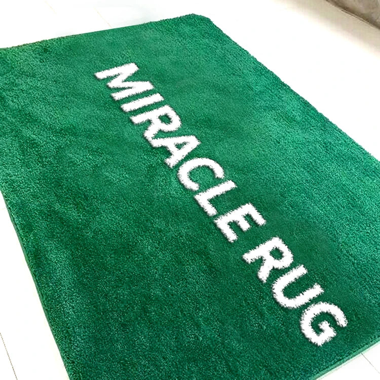 Nordic Rugs Carpet Living Room Custom Rugs Polyester Floor Carpet Modern Green Carpet