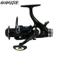 NEWMAJOR 3000-6000 Spinning Fishing Reel 5.2:1 13+1BB Full Metal Wire Cup Plastic for Stream Fishing with Fake Bait