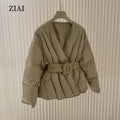 High-quality Wholesale Jacket Winter Waist Was Thin Temperament Jacket Casual Warm Short Jacket Women