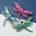 JLH16349 Fashion Rhinestones Dragonfly Brooch Women Vintage Brooch Jewelry Wholesale