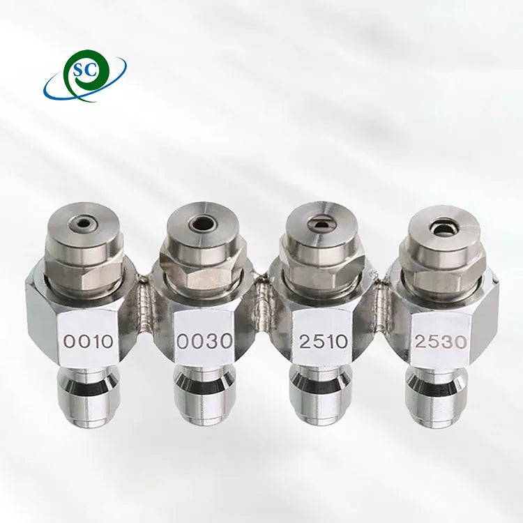 CS 1/4\" MEG Quick Connect Downstream Nozzle Kit with 4 Way JRod Tip Holder New Condition Pressure Washer Nozzle