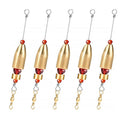 1oz 3/4oz 1/2oz Fishing Carolina Ready Rigs with Brass Worm Weights and Fishing Beads for Freshwater Bass Fishing