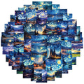 50PCS Famous Van Gogh Illustration Art Painting the Starry Night Sticker