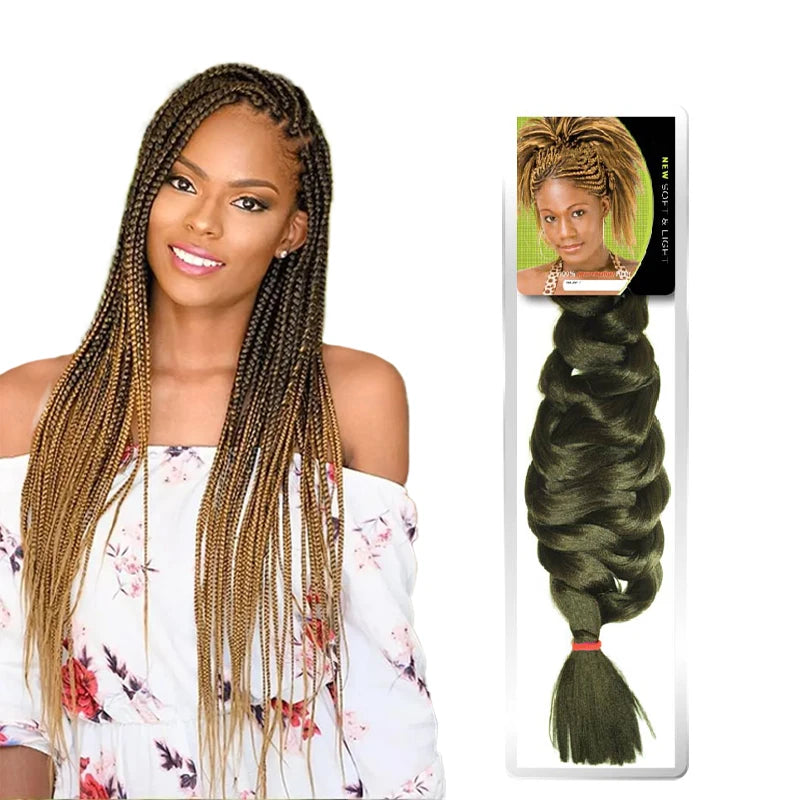 Factory 165g 82 Inch jumbo braid hair Synthetic Fiber Yaki Texture crochet Braiding Hair Extensions classic natural hair look