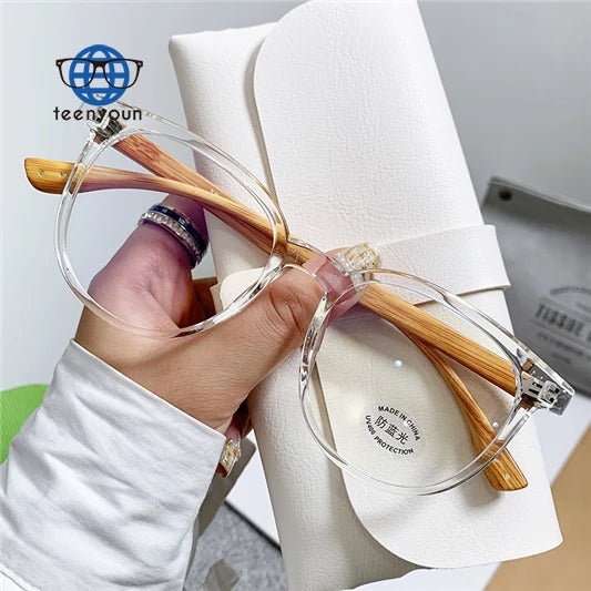 Teenyoun Tr90 Myopia Optical Eyeglasses Frames Reading Eyewear Eye Glasses Reading Men Anti Blue Light Blocking Square Glasses