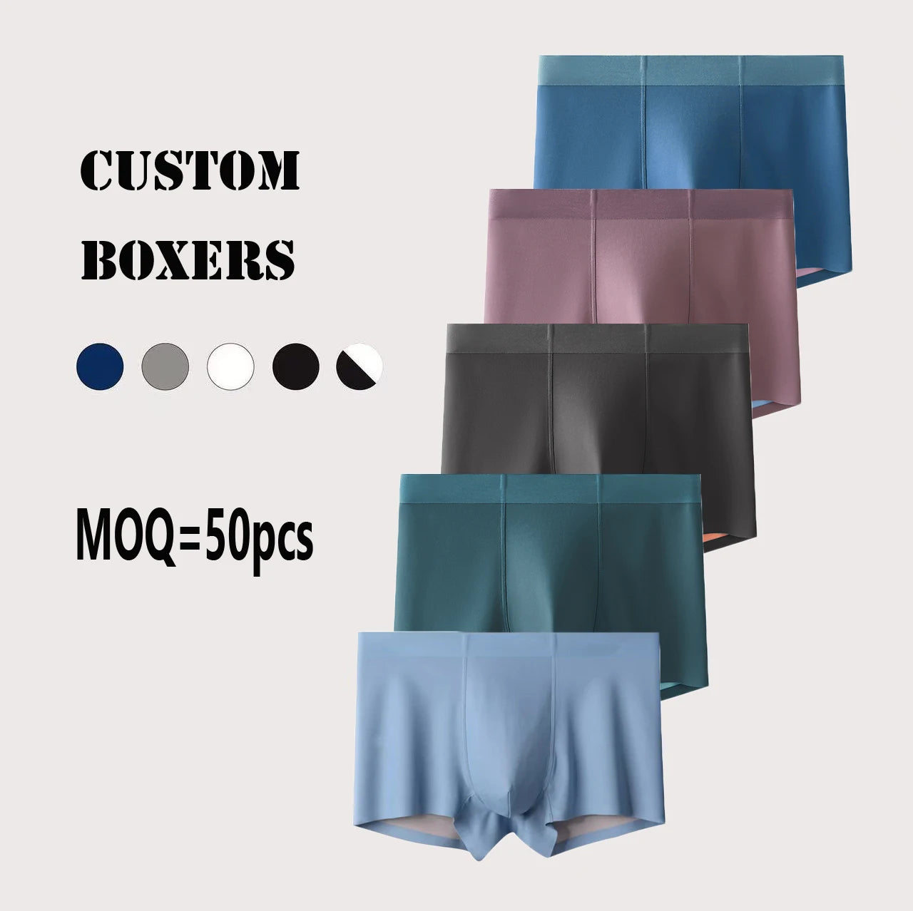 OEM Men Underwear Manufacturer Breathable Men Boxer Shorts Par Hombr Modal Boxer Briefs Custom Logo Boxers for Men