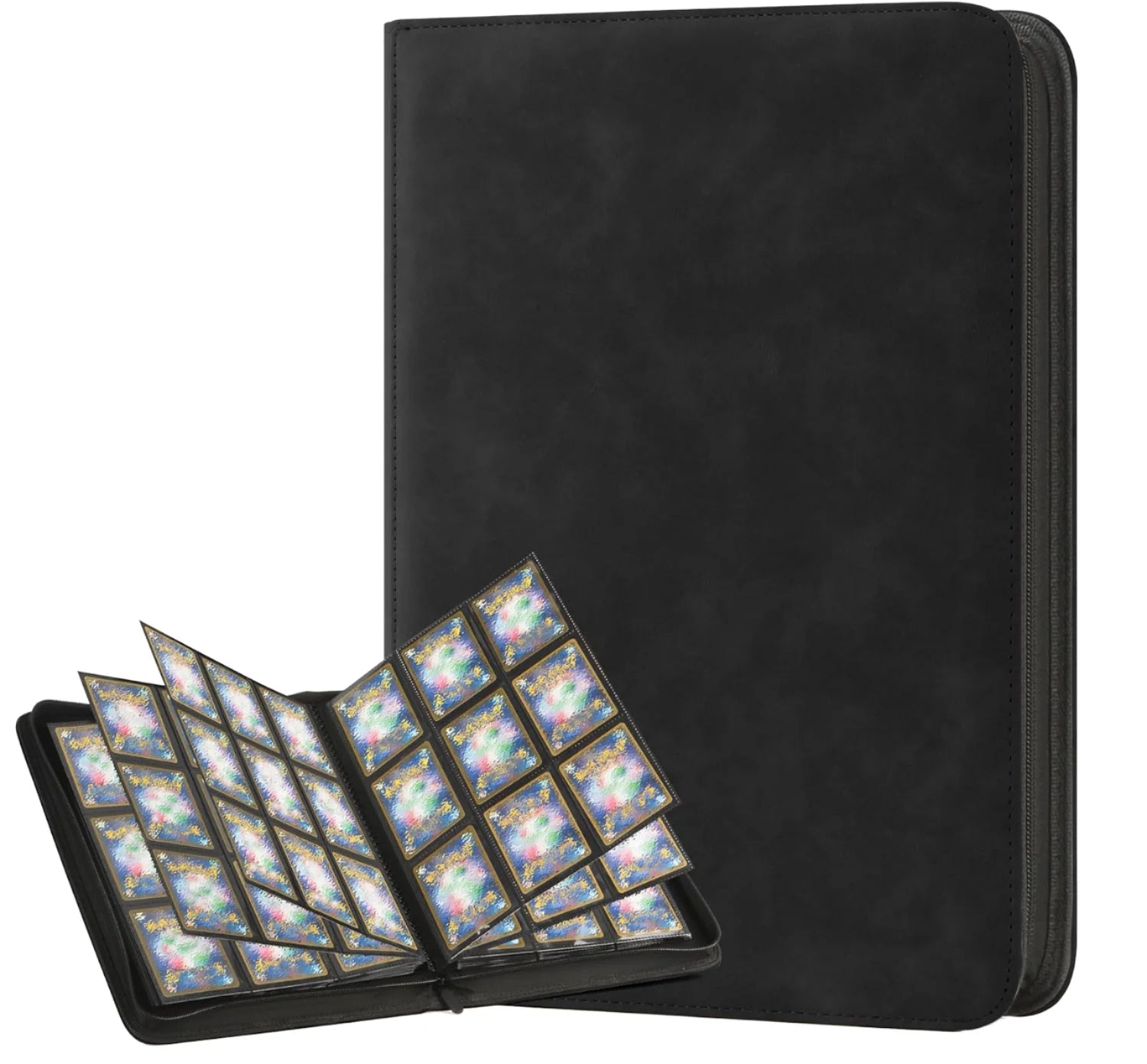 Collectible Album Zipper Trading Game Card Binder Holder 9 Pocket Trading Card Collector Album Holder Binder for 400/900 Cards