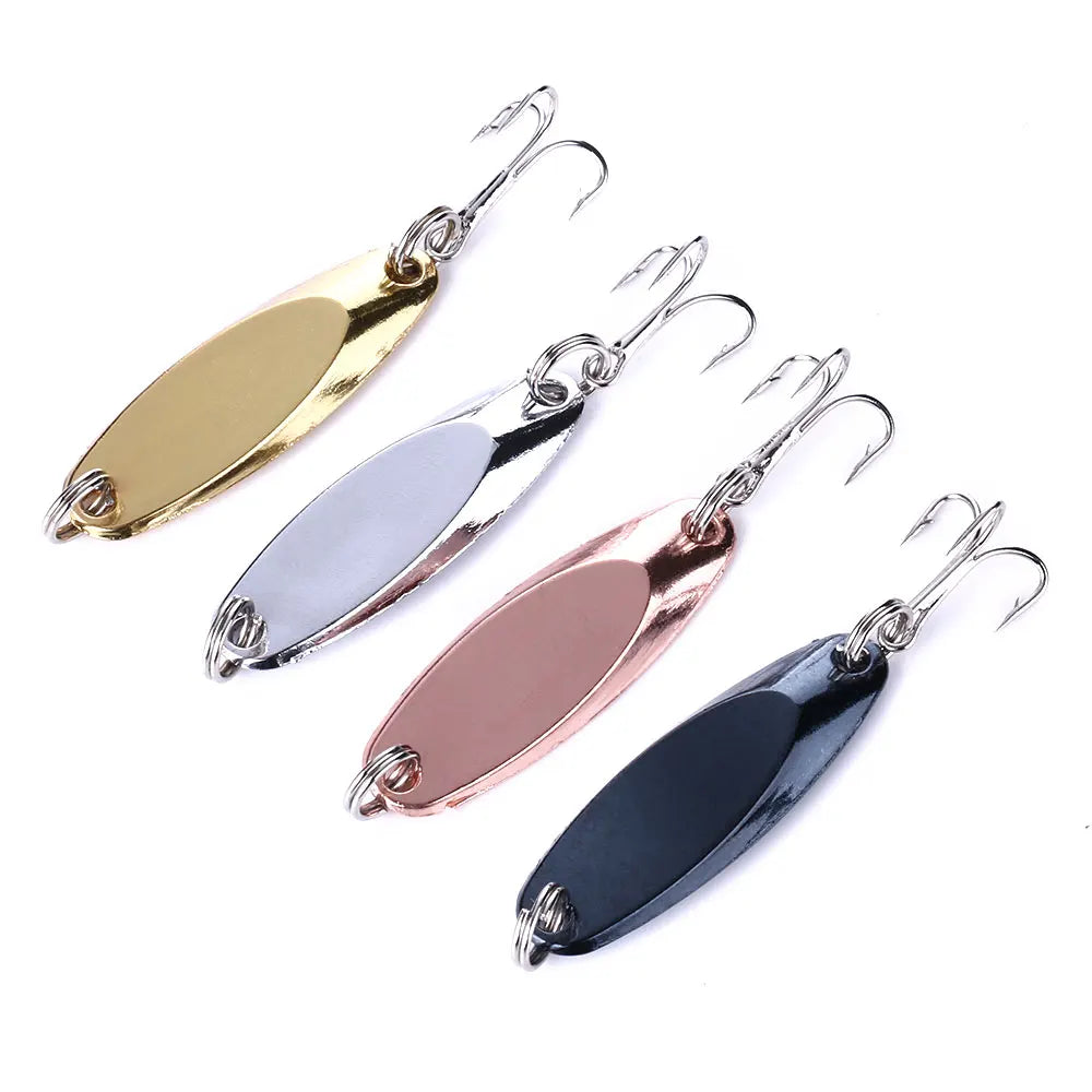 4cm-7g Metal Fishing Lure Stencils Hard Spinner Fishing Spoon Lures Pesca Deep Sea Fishing Jigging Lures