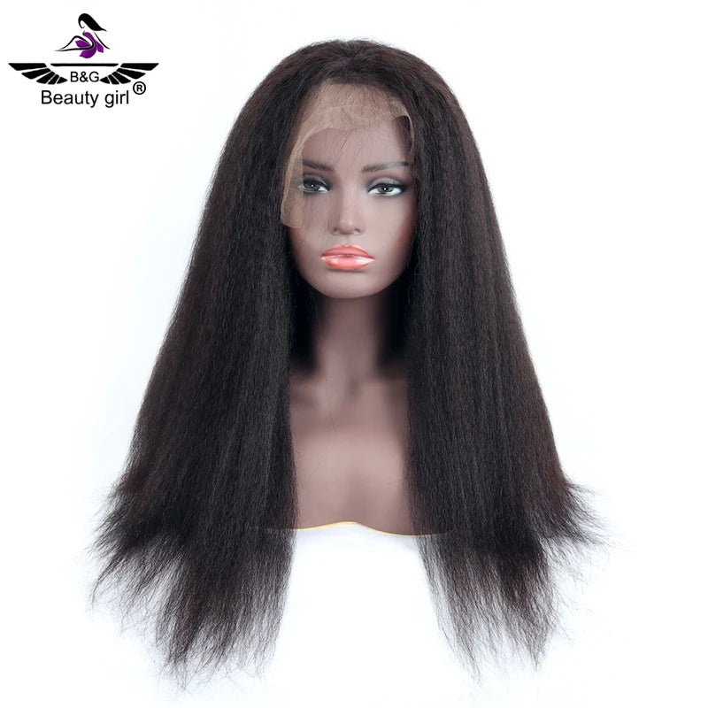 Wholesale Young Girl Virgin Soft Kinky Straight Brazilian Human Hair Full Lace Wig for Black Women 10a Grade Hair Wigs