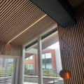 Akupanel Sound Proof Groove Office Wooden Slat Wall Panel Acoustic 240Cm X 60Cm Wall Panel