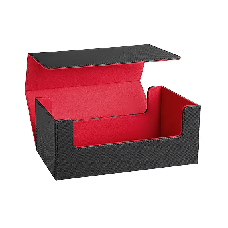 Premium PU Material Card Storage Box High Capacity Collectors Case for Sport Card Trading Cards and Game Decks