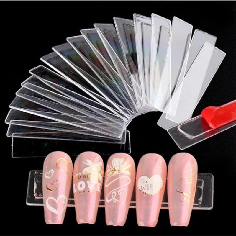 Transparent Acrylic Display Stand for Nail Art Practicing Strip Holder for  Nail Tips Nail Supplies