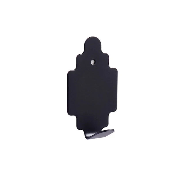 Towel Hook Custom ODM Bathroom Door Adhesive Hooks Wall Hangers Shower Towel Hooks Black