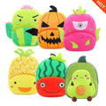 Fruit Shape Mini Backpack Plush Cartoon Backpacks Toddler Toys Gift Girls Boys Bag Bookbags Bags School Backpack Kids