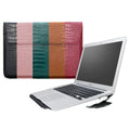 LYMECH 2025 Student Custom Logo  PU Leather Laptop Sleeve Case for  Stand Cover Portable Notebook Protector Bag