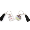 RubySub New Arrival Metal Key Custom Keychain Sublimation Key Chains with Tassel