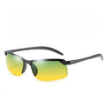 Factory Cheap Price Wholesale PC Half Rim Frame Anti Glare Day and Night Vision Polarized Driving Glasses Sunglasses Men